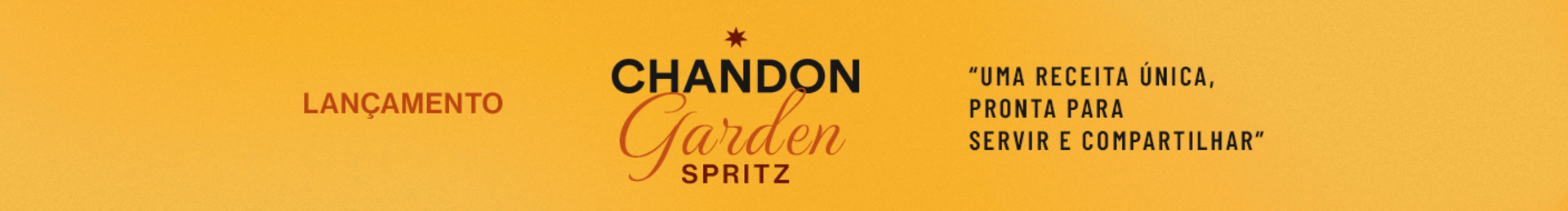 Chandon Garden Spritz | “Uma receita única, pronta para servir e compartilhar”

