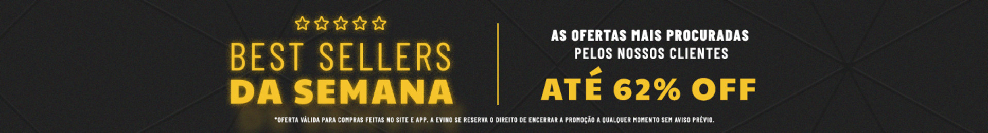 As ofertas mais procuradas pelos nossos clientes ATÉ 62% OFF | *Oferta válida para compras feitas no site e app. A Evino se reserva o direito de encerrar a promoção a qualquer momento sem aviso prévio.
