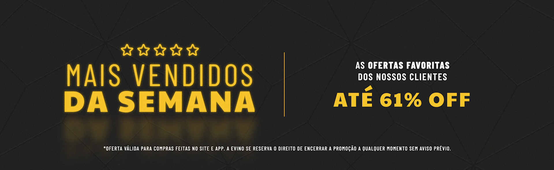 Mais Vendidos da Semana