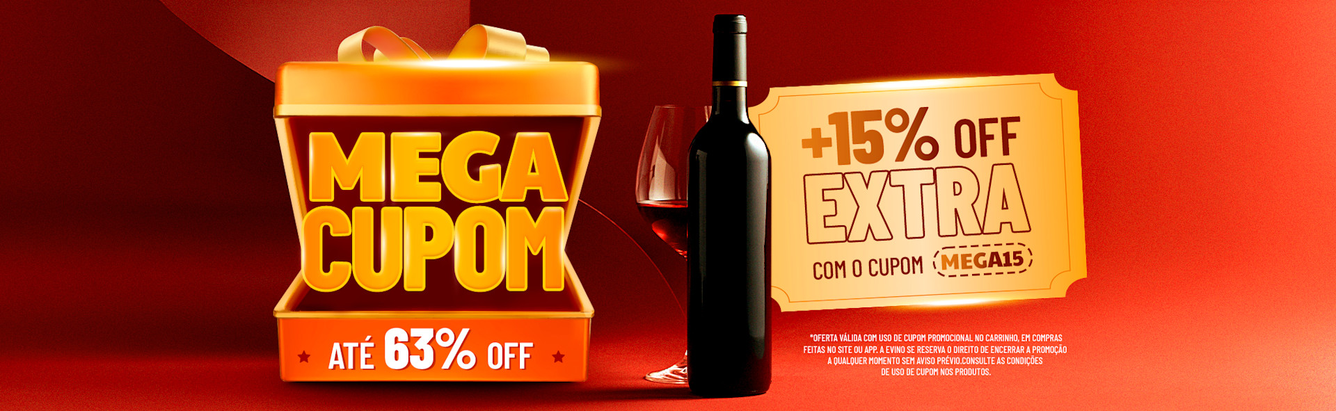 Mega Cupom 15% OFF