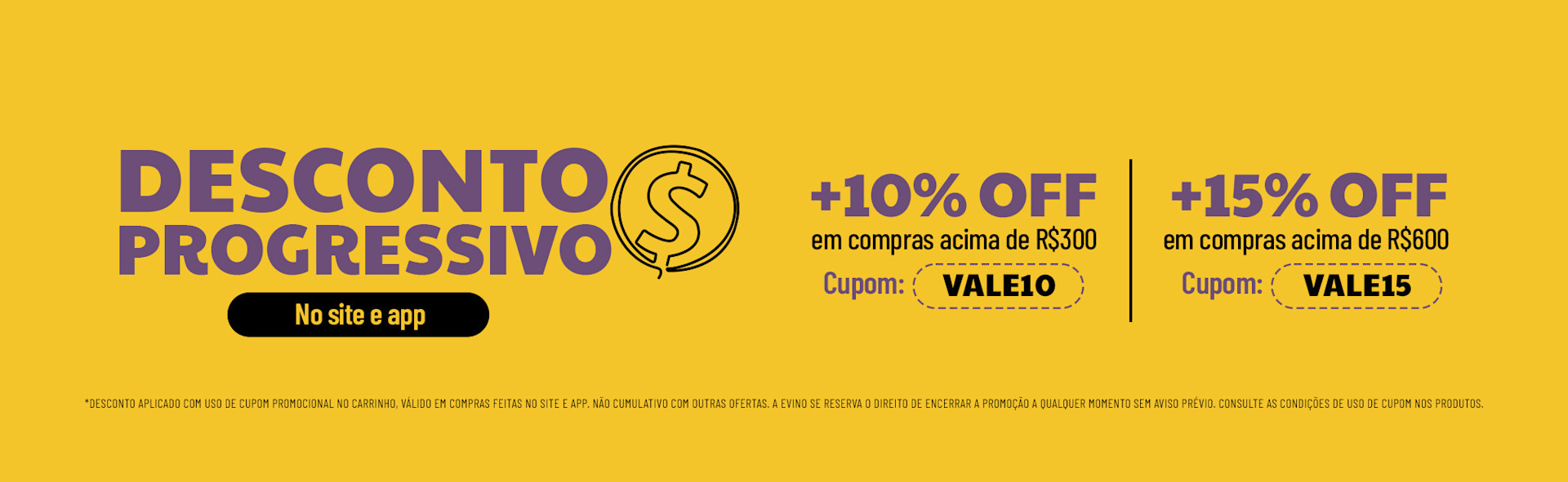 Cupom Progressivo
