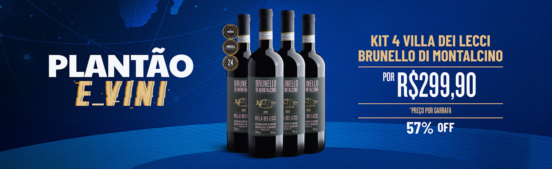 Kit 4 Villa dei Lecci Brunello di Montalcino DOCG